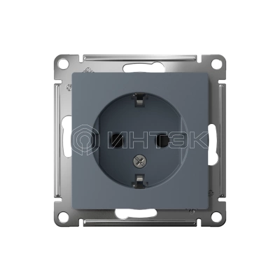 Розетка 1-м СП AtlasDesign 16А IP20 с заземл. защ. шторки механизм грифель Systeme Electric ATN000745 изображение, фото