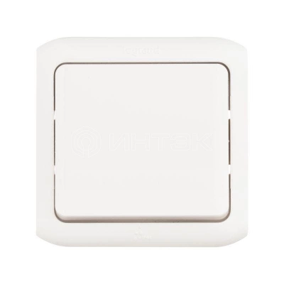 Переключатель проходной 1-кл. ОП Quteo 10А IP44 250В 10AX бел. Legrand 782304 изображение, фото