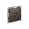 Розетка телевизионная оконечная TV AtlasDesign 1дБ механизм мокко Systeme Electric ATN000691 изображение, фото