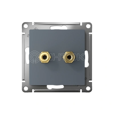 Розетка аудио 2-м AtlasDesign грифель Systeme Electric ATN000787 изображение, фото