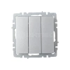 Выключатель 3-кл. СП BRITE ВС10-3-0-БрА 10А механизм алюм. IEK BR-V30-0-10-K47 изображение, фото