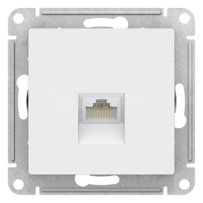 Розетка компьютерная AtlasDesign RJ45 кат.5E механизм лотос Systeme Electric ATN001383 изображение, фото