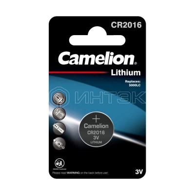 Элемент питания литиевый CR2016 BL-1 (блист.1шт) Camelion 3068 изображение, фото