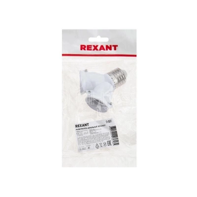 Разветвитель цокольный E27 2гн REXANT 11-8811 изображение, фото
