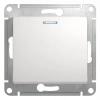 Выключатель 1-кл. СП Glossa 10А IP20 (сх. 1а) 10AX с подсветкой механизм бел. Systeme Electric GSL000113 изображение, фото