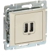 Розетка USB 2-м СП Valena сл. кость IEK 774170 изображение, фото