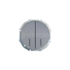 Выключатель 2-кл. СП O Systeme ElectricN 10А IP20 с подсветкой механизм сер. матов. LEZARD 743-7488-112 изображение, фото