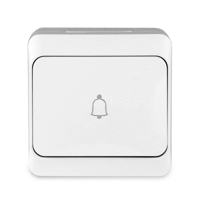 Кнопка звонка ОП Nix 10А IP54 250В бел. TOKOV ELECTRIC TKE-NX-DB-C01-IP54 изображение, фото