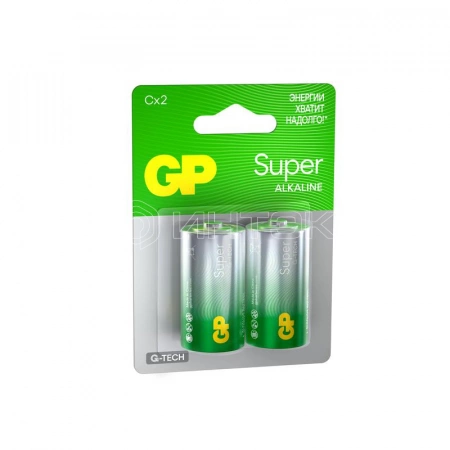 Элемент питания алкалиновый C/LR14 1.5В Super Alkaline G-Tech 14AA21-2CRSBC2 20/160 (блист.2шт) GP 1226 изображение, фото