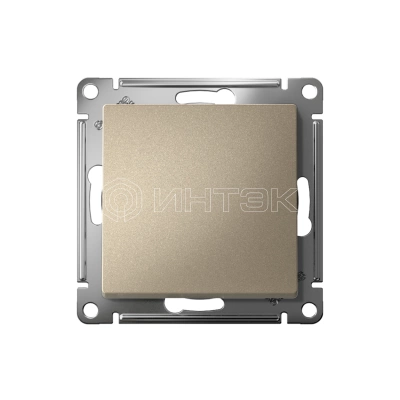 Выключатель 1-кл. СП AtlasDesign 10А IP20 (сх. 1) 10AX с самовозвратом механизм шампань Systeme Electric ATN000515 изображение, фото