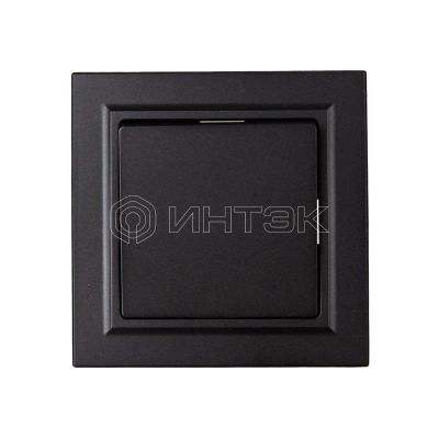Выключатель 1-кл. СП BRITE ВСР10-1-0-БрЧ 10А в сборе черн. IEK BR-V10-0-10-K02-F изображение, фото