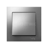Выключатель 1-кл. СП AtlasDesign 10А IP20 (сх. 1) 10AX в сборе сталь Systeme Electric ATN000912 изображение, фото