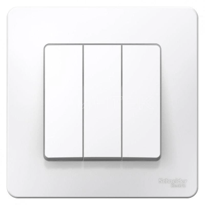 Выключатель 3-кл. СП Blanca 10А IP20 (сх. 1+1+1) 250В бел. Systeme Electric BLNVS100501 изображение, фото