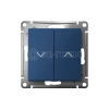 Выключатель для жалюзи 2-кл. AtlasDesign 10А механизм аквамарин Systeme Electric ATN001119 изображение, фото
