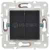 Выключатель 2-кл. SKANDY 10А SK-V04Bl черн. IEK SK-V20-0-10-K02 изображение, фото