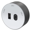 Розетка MultiTrack с 2-мя заряд. устройствами USB тип А+С 18Вт 5В/3А бел. Systeme Electric MTK13003W изображение, фото