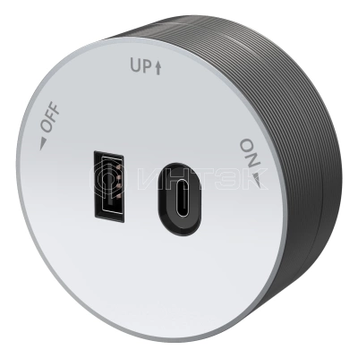 Розетка MultiTrack с 2-мя заряд. устройствами USB тип А+С 18Вт 5В/3А бел. Systeme Electric MTK13003W изображение, фото