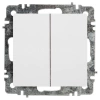 Переключатель 2-кл. СП Accent 6-107-01 10А IP20 250В AL/CU бел. Intro Б0063554 изображение, фото
