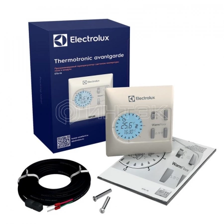 Термостат программируемый Basic ETA-16 16А датчик пола; датчик воздуха Electrolux НС-1017322 изображение, фото