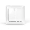 Выключатель 2-кл. СП AVA 10А IP20 с индикатором в сборе бел. TOKOV ELECTRIC TKL-AV-V2IF-C01 изображение, фото