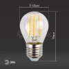 Лампа светодиодная филаментная F-LED P45-11w-827-E27 P45 11Вт шар E27 тепл. бел. ЭРА Б0047013 изображение, фото