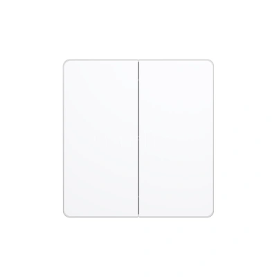 Выключатель 2-кл. СП Systeme Infinity 10А 250В с самовозвратом арктич. лед Systeme Electric FSE000117 изображение, фото