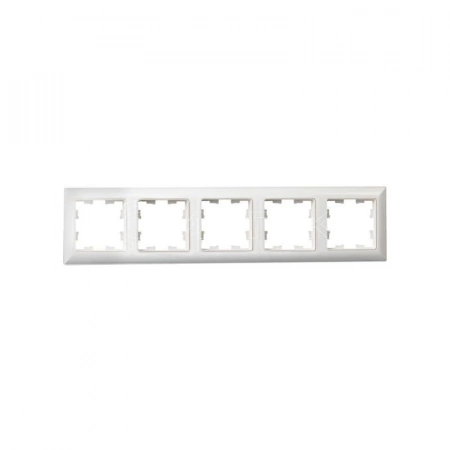 Рамка 5-м BRITE РУ-5-Бр бел./бел. IEK BR-M52-12-K01 изображение, фото