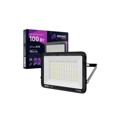 Прожектор светодиодный PREMIUM 100Вт 6500К 10000лм IP65 КОСМОС KOS_PR_LED_100 изображение, фото