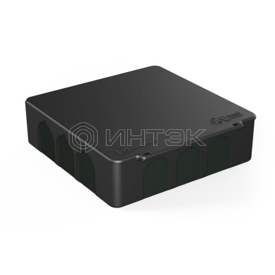 Коробка распределительная 100х100х30 (HF) двухкомп. Безгалоген. для прям. монтажа черн. (уп.48шт) Промрукав 60-0302-9005 изображение, фото