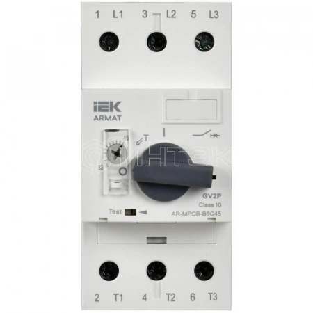 Выключатель автоматический защиты двигателя B6 GV2P 32-45А ARMAT IEK AR-MPCB-B6C45 изображение, фото