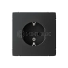 Розетка ArtGallery 16А с заземл. защ. шторки механизм карбон Systeme Electric GAL001045 изображение, фото