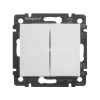 Переключатель проходной 2-кл. СП Valena 10А IP31 250В механизм бел. IEK 774408 изображение, фото
