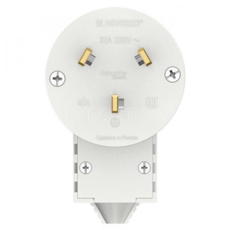 Вилка силовая СП Blanca 2P+E 32А 250В бел. Systeme Electric BLNSV003231 изображение, фото