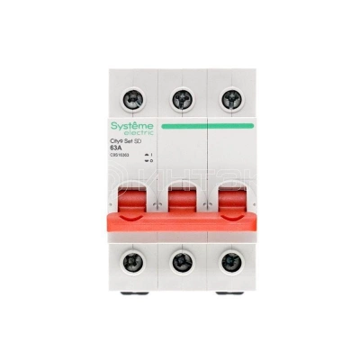 Выключатель нагрузки 3п 63А 400В City9 Set Systeme Electric C9S16363 изображение, фото