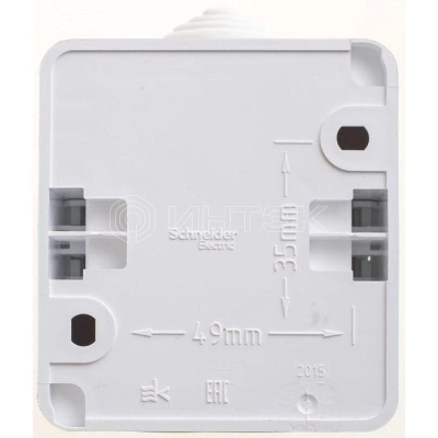 Выключатель 1-кл. ОП Этюд 10А IP44 10AX бел. Systeme Electric BA10-041B изображение, фото