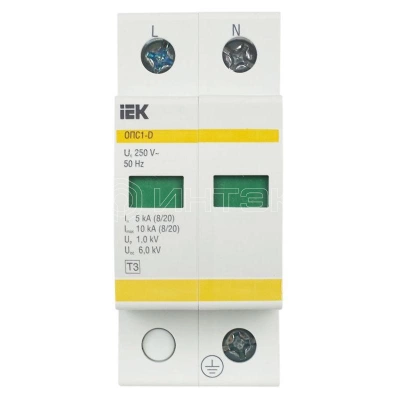Ограничитель перенапряжения ОПС1-D 2P KARAT IEK MOP20-2-D изображение, фото