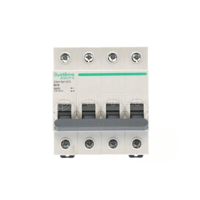 Выключатель автоматический 4п City9 Set (АВ) B 10А 6кА 400В Systeme Electric C9F16410 изображение, фото