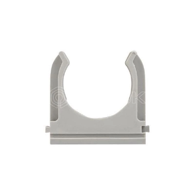 Держатель для труб (клипса) d25мм сер. (уп.10шт) Plast EKF derj-z-25n-r изображение, фото