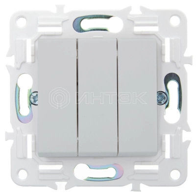 Выключатель 3-кл. SKANDY 10А SK-V11W арктич. бел. IEK SK-V30-0-10-K01 изображение, фото