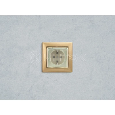 Розетка 1-м СП Valena 16А IP44 2P+E защ. шторки с крышкой немецк. стандарт механизм сл. кость IEK 774120 изображение, фото