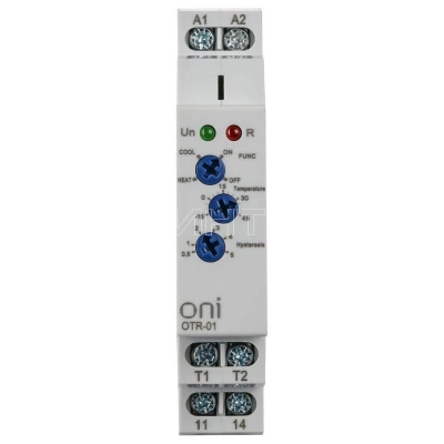 Реле температурное OTR-01 1 конт. 24-240В AC/DC ONI OTR-01-ACDC24-240V изображение, фото