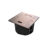 Лючок MultiDesk MDK20 на 2мод. IP44 с монтажной коробкой для стены фальшпола стола медь Systeme Electric MDK20102CA изображение, фото