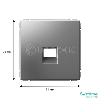 Накладка информационная ArtGallery типа Keystone сталь Systeme Electric GAL000984 изображение, фото