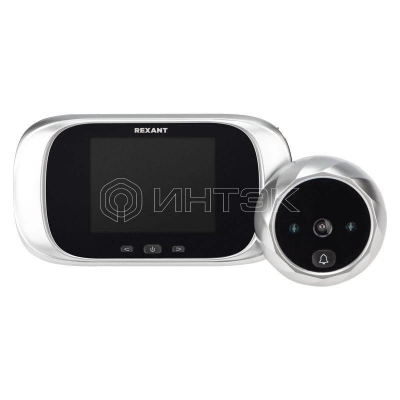 Видеоглазок дверной DV-112 с цветным LCD-дисплеем 2.8дюйм с функцией записи фото и звонком Rexant 45-1112 изображение, фото