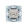 Розетка компьютерная 1-м СП Karina RJ45 механизм черн. бархат LEZARD 707-4288-139 изображение, фото