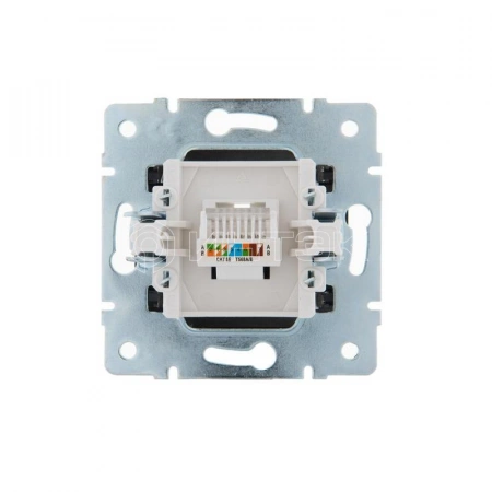 Розетка компьютерная 1-м СП Karina RJ45 механизм черн. бархат LEZARD 707-4288-139 изображение, фото