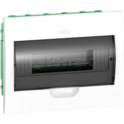 Бокс встраиваемый СП City9 Box 1 ряд 12мод. с прозр. дверцей Systeme Electric EZ9E112S2FRU изображение, фото