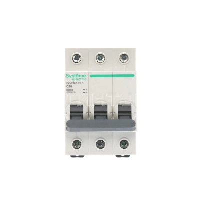 Выключатель автоматический 3п City9 Set (АВ) С 10А 6кА 400В Systeme Electric C9F36310 изображение, фото