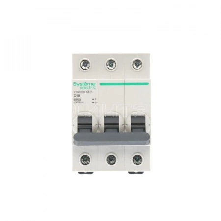 Выключатель автоматический 3п City9 Set (АВ) С 10А 6кА 400В Systeme Electric C9F36310 изображение, фото