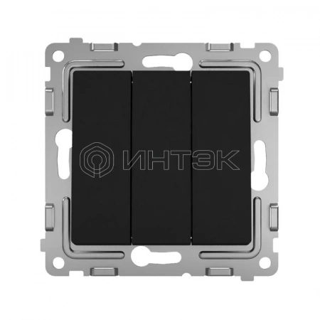 Выключатель 3-кл. СП Pixel 10А IP20 механизм карбон TOKOV ELECTRIC TKE-PX-V3-C14 изображение, фото